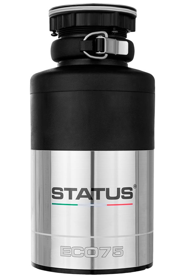 Изображение товара Измельчитель пищевых отходов Status EC075 мощность 390 Вт серый металлик