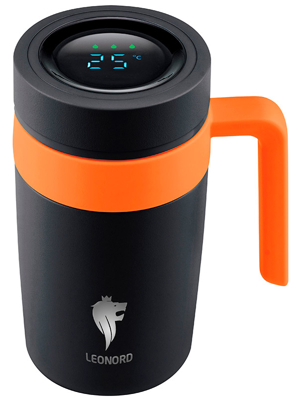 

Термокружка Leonord LEO-02, 500 мл, Черный/оранжевый