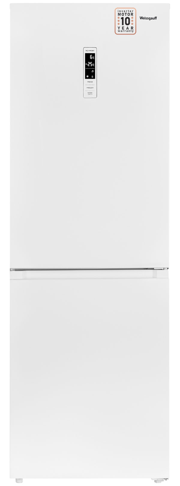 Изображение товара Двухкамерный холодильник Weissgauff WRK 185 No Frost Inverter белый