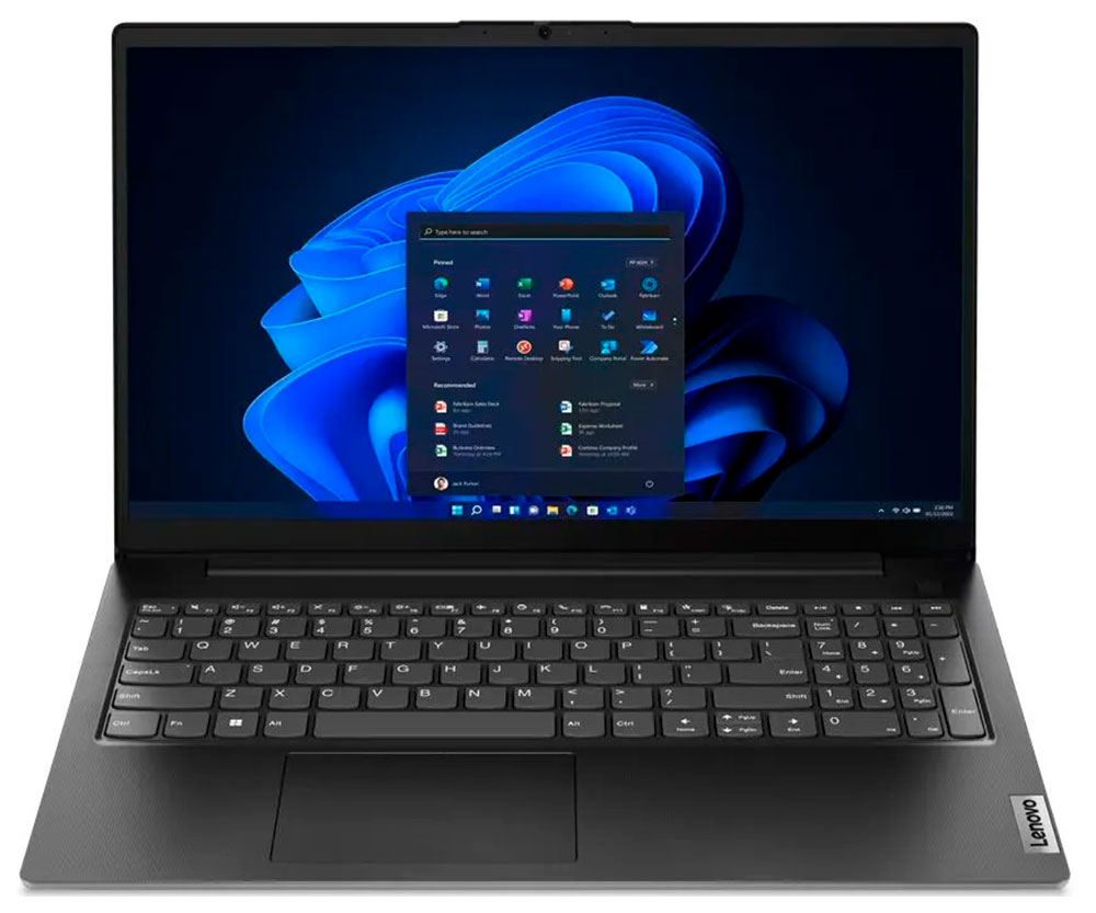 Ноутбук Lenovo V15 G4 IRU (83A100BVRU), черный