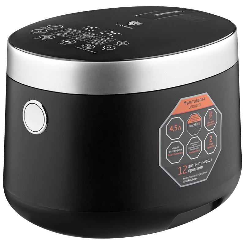Изображение товара Мультиварка Leonord LE-1761E 4.5 л сенсорное управление 12 программ
