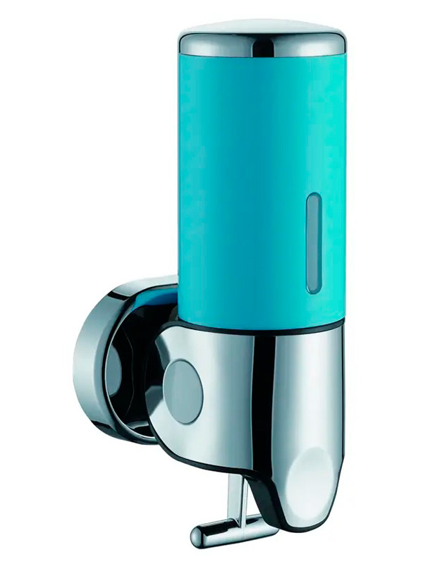 Изображение товара Дозатор жидкого мыла D-Lin синий настенный пластиковый современный