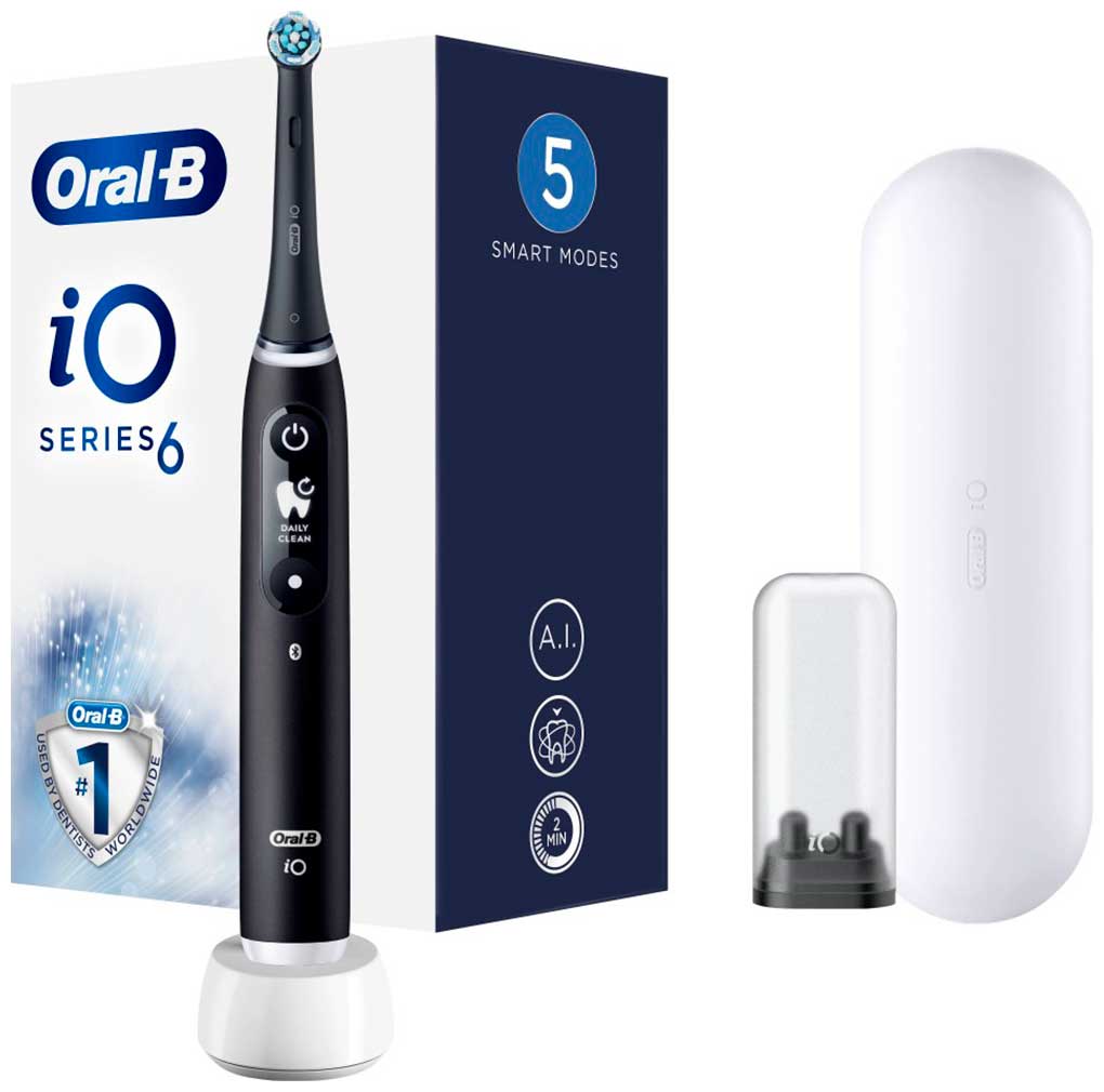 Электрическая зубная щетка  Oral-B Oral-B iO 6 S Black Lava Электрическая зубная щетка  Oral-B Oral-B iO 6 S Black Lava