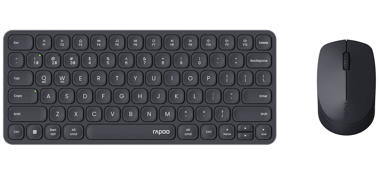 Изображение товара Беспроводной комплект клавиатура+мышь Rapoo 9010M темно-серый