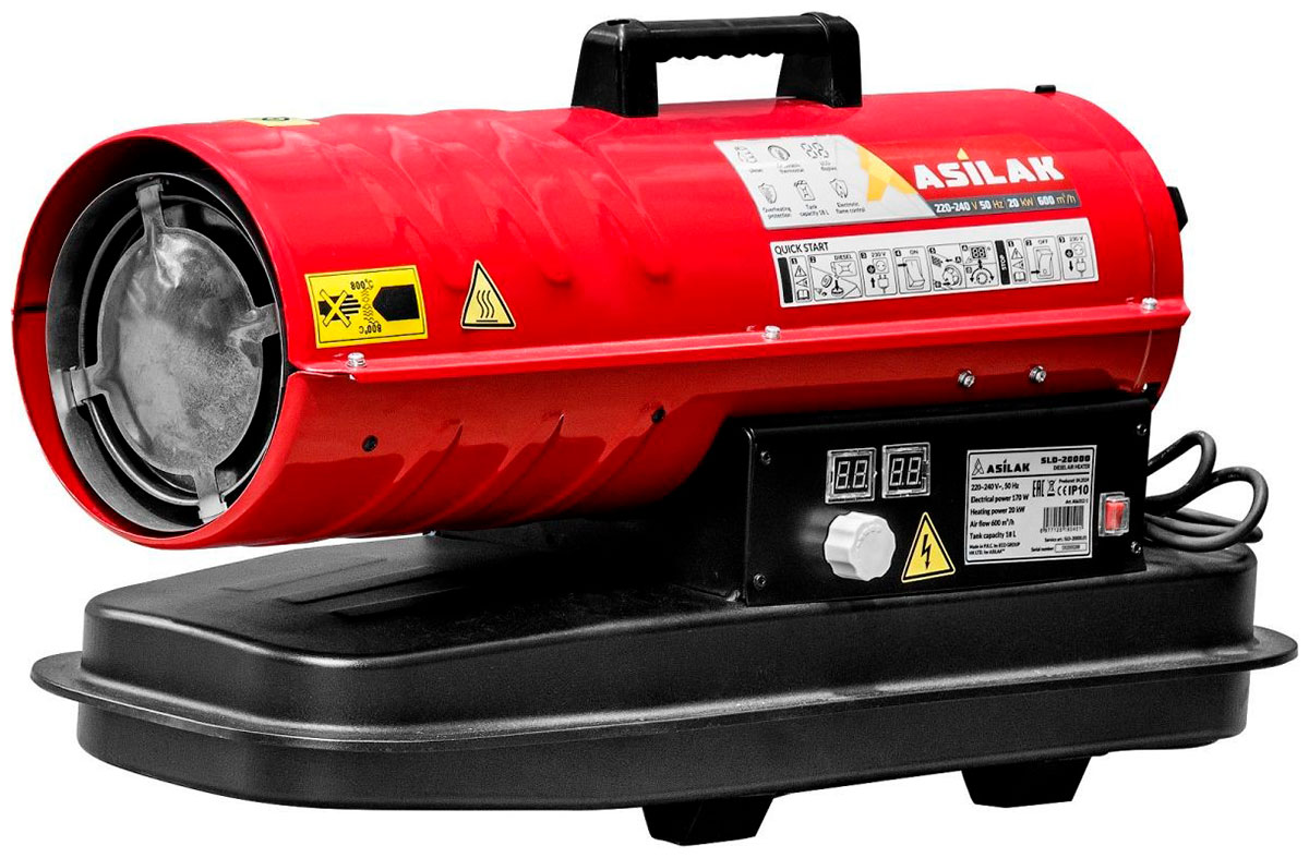 Изображение товара Тепловая пушка дизельная Asilak SLD-20000, прямой (AS6312-1)