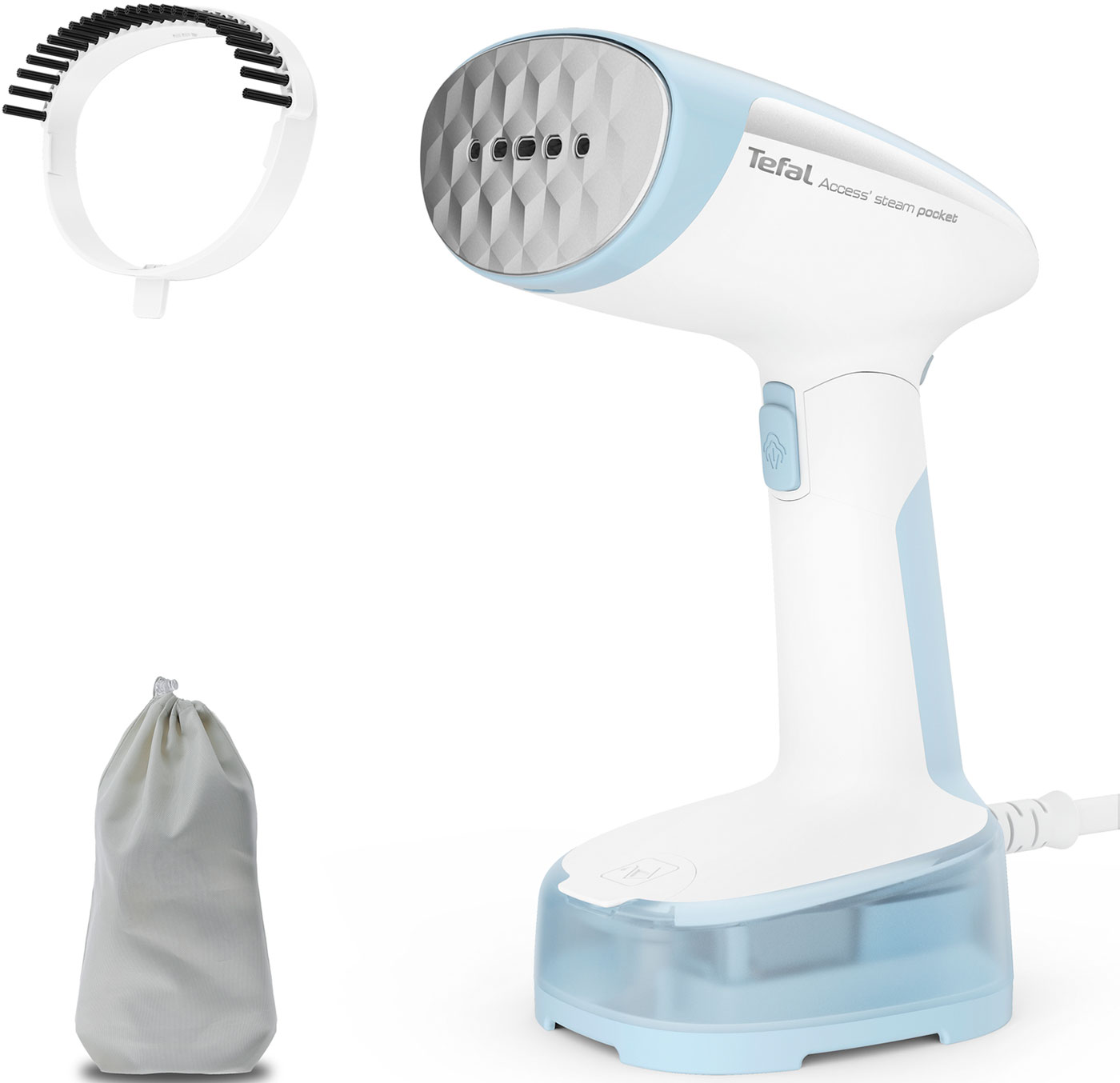 Изображение товара Ручной отпариватель Tefal Access Steam Pocket DT3041E1 белый голубой