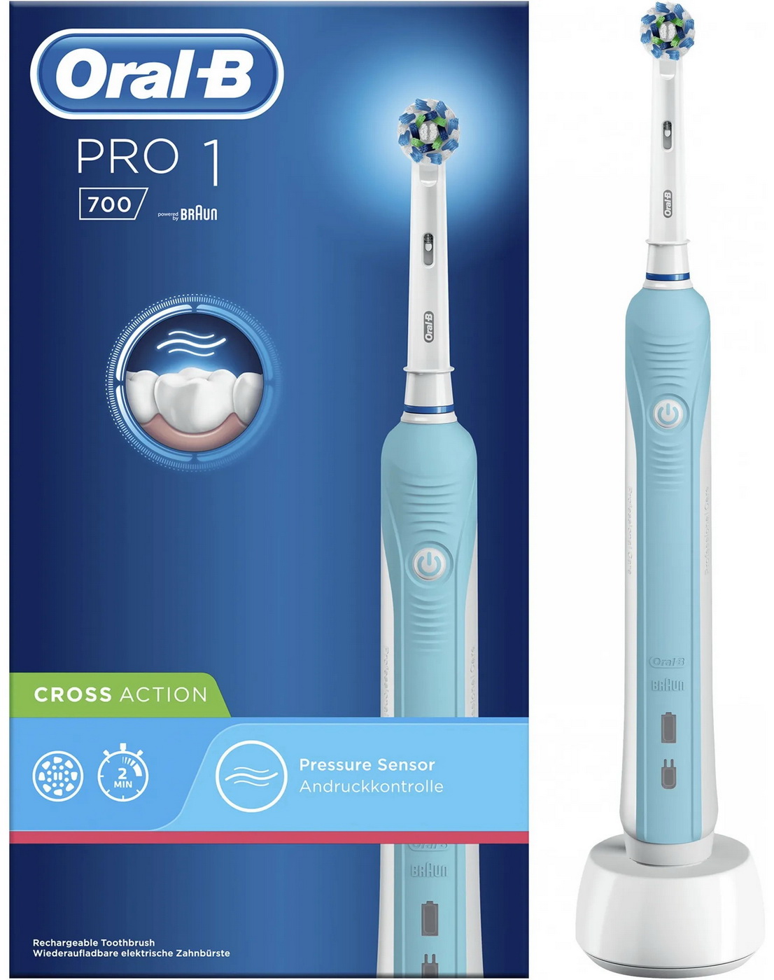 Электрическая зубная щетка Oral-B Oral-B PRO 700 CrossAction (D16.513.1U) Электрическая зубная щетка Oral-B Oral-B PRO 700 CrossAction (D16.513.1U)