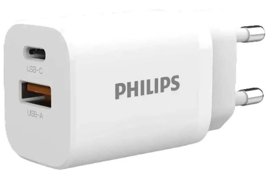 СЗУ Philips GAN PD30W+QC3.0, белый (DLP5331CW/74)