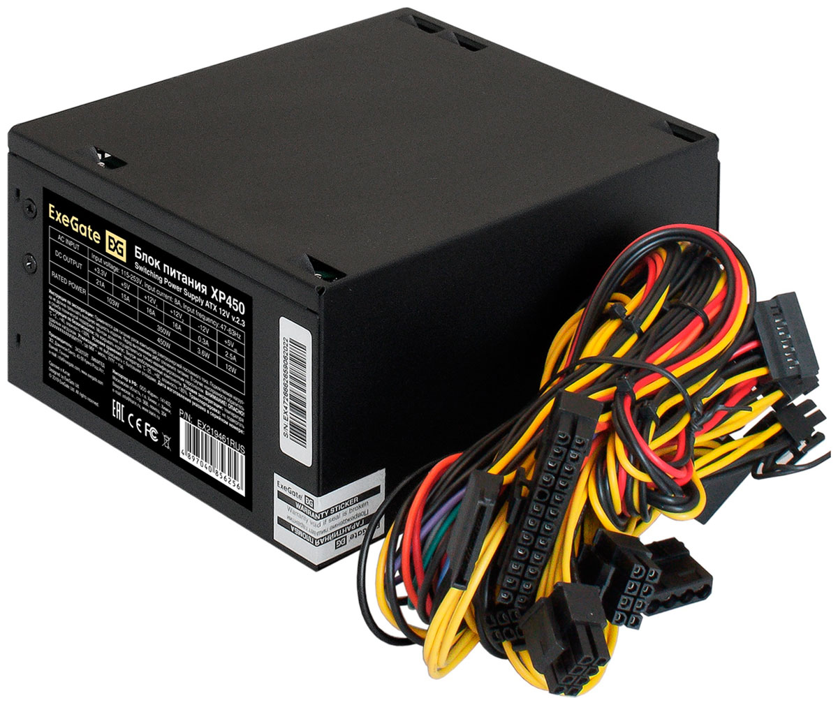 Блок питания ExeGate 450W XP450 (EX219461RUS) Блок питания ExeGate 450W XP450 (EX219461RUS)