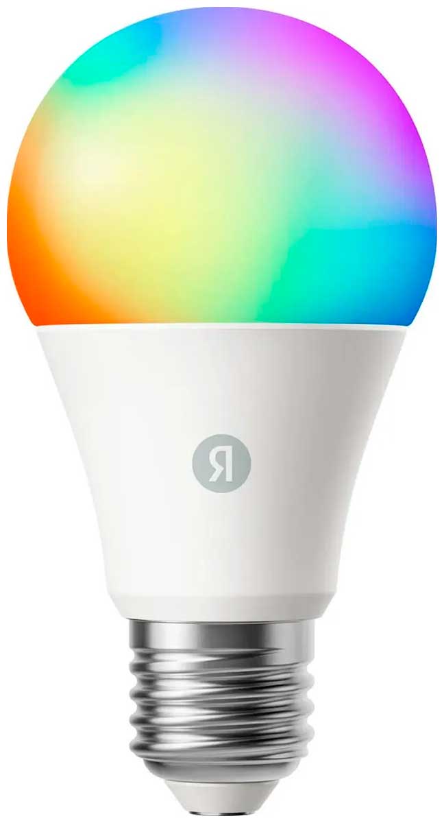 Изображение товара Умная LED лампочка Яндекс YNDX-00558 E27 RGB управление по Wi-Fi