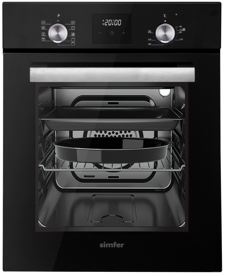 Изображение товара Электрический духовой шкаф Simfer B4EB59070 с паровой очисткой 49 л черный