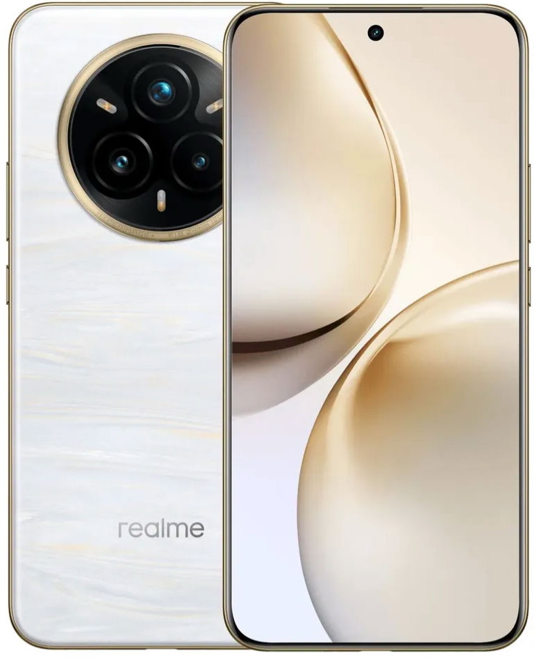 Изображение товара Смартфон Realme 14 Pro+ RMX5051 8ГБ/256ГБ белый жемчуг OLED 6.83 Bluetooth 5.2 NFC 5G