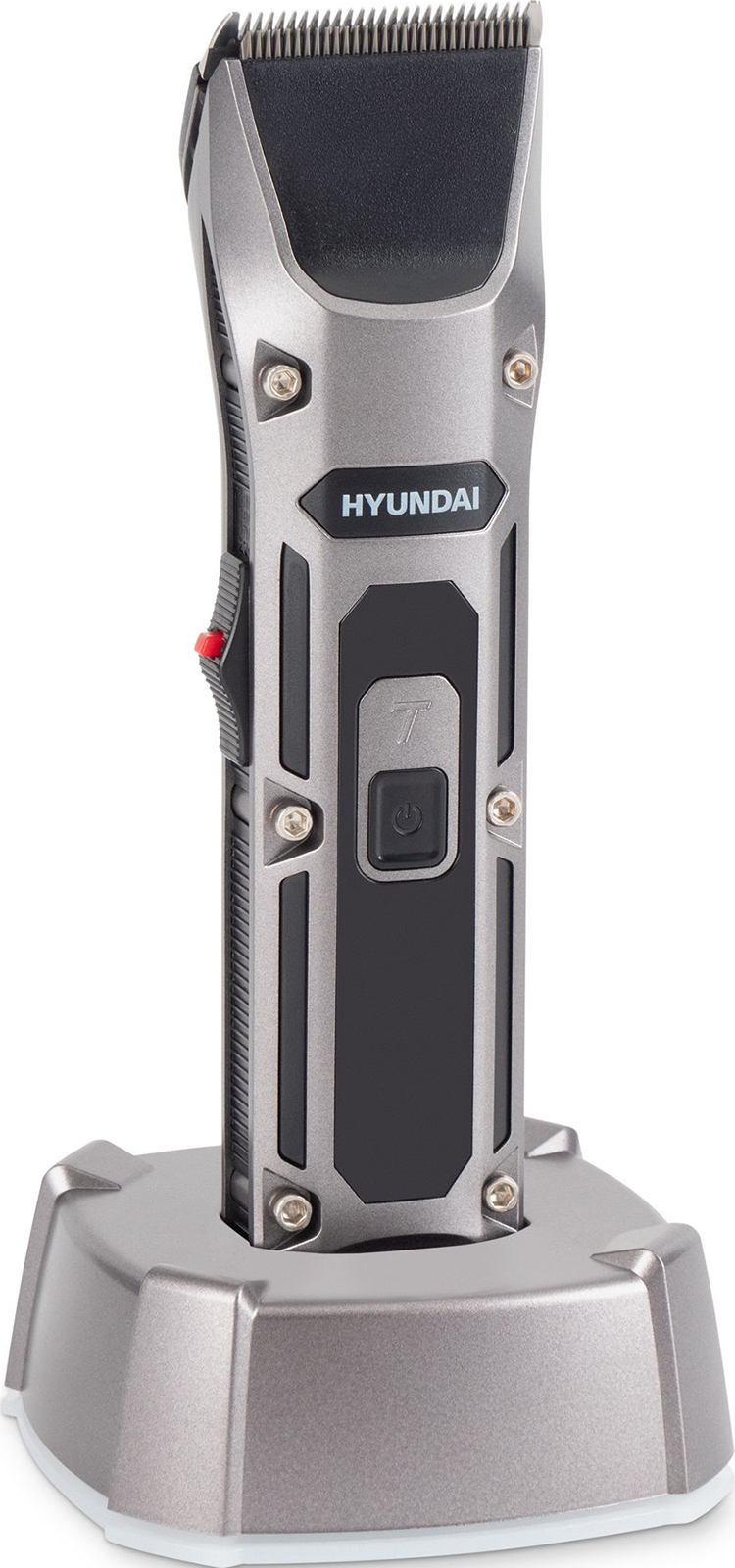 

Машинка для стрижки волос Hyundai H-HC7115, черный, 3 Вт, насадок в комплекте: 4 шт