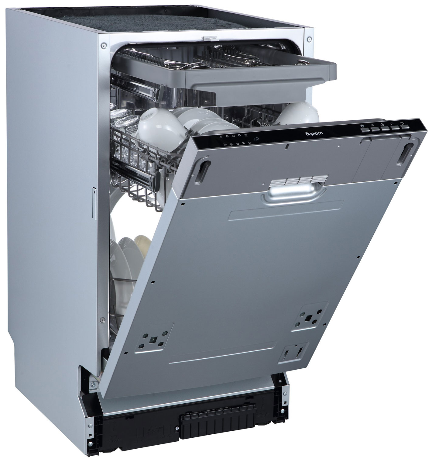 Изображение товара Встраиваемая посудомоечная машина Бирюса DWB-410/6 с 6 программами и экономичной сушкой