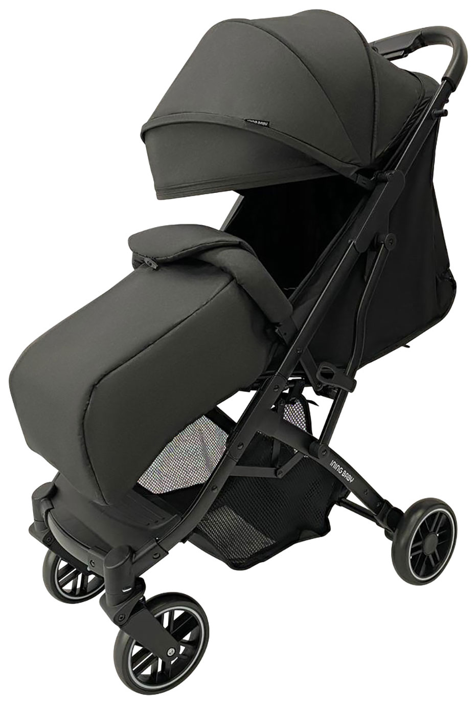 Изображение товара Прогулочная коляска Ining Baby D600-1 BLACK - легкая и прочная