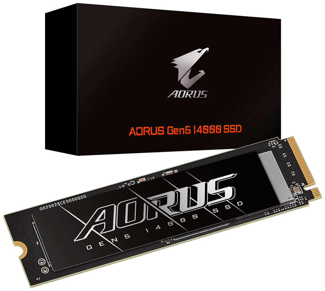 Изображение товара SSD накопитель Gigabyte 2TB AORUS PCIe 5.0 с радиатором