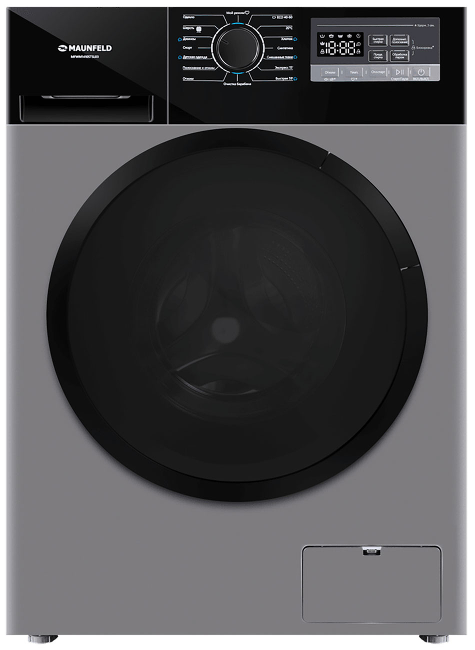 Изображение товара Современная стиральная машина Maunfeld MFWM1410STSL03 10 кг инвертор электрическая