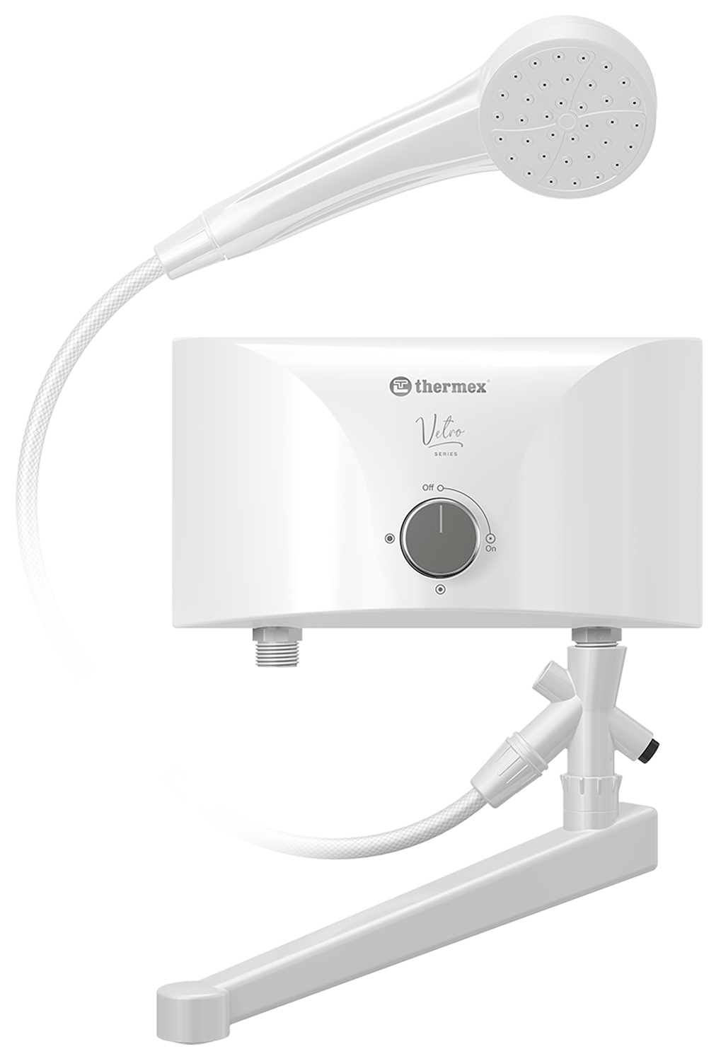 Изображение товара Водонагреватель проточный Thermex Vetro 6500 combi