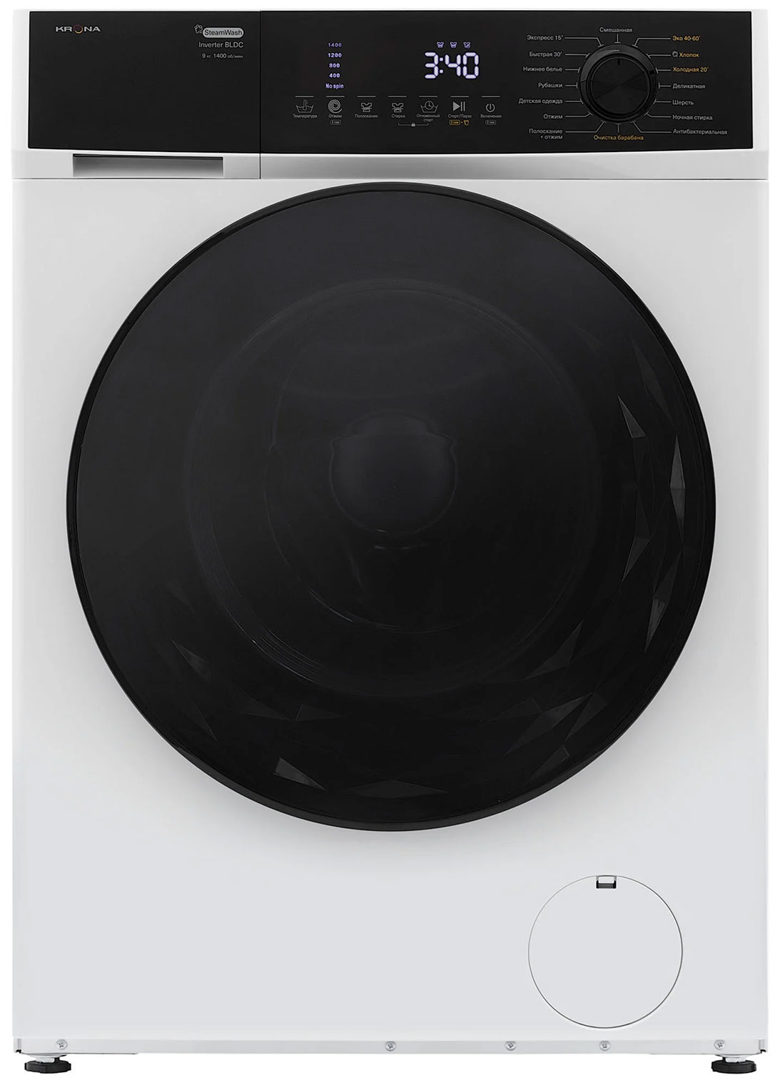 

Стиральная машина Krona RHENE MAX WHITE 1400 9K WM, Белый