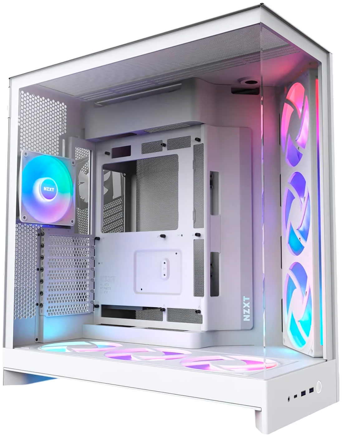 Изображение товара Компьютерный корпус NZXT H9 Flow RGB+ (2025) White (CM-H92FW-P1)