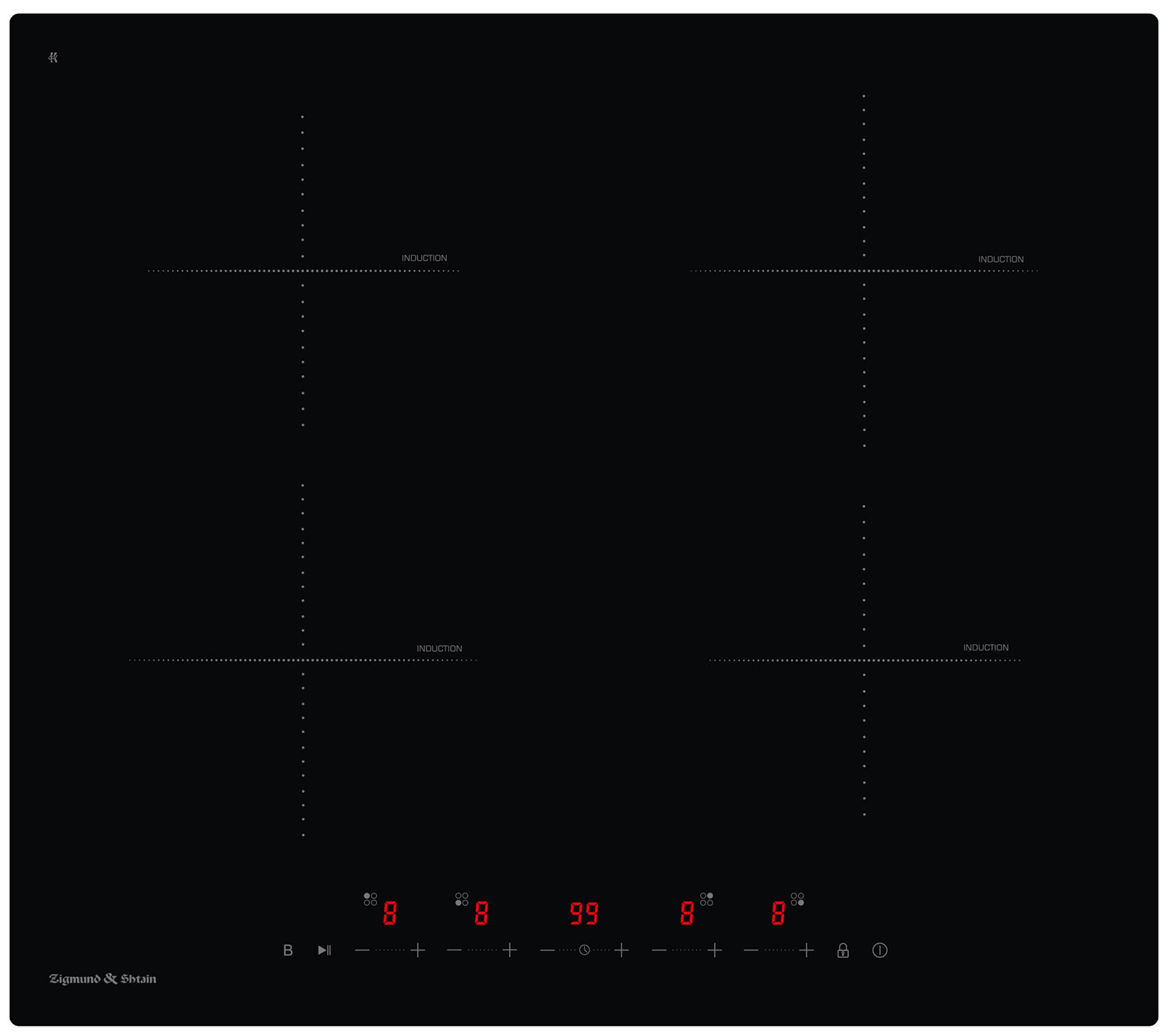 

Электрическая варочная панель Zigmund & Shtain CI 22.6 B, Черный