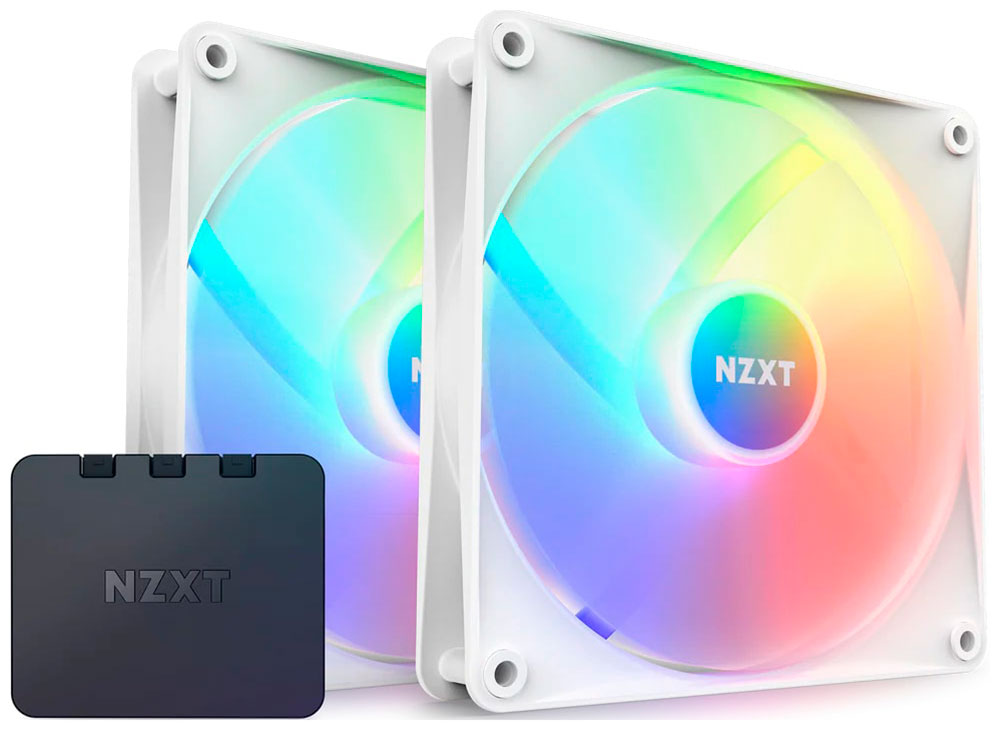 Изображение товара Вентиляторы для корпуса NZXT F140 RGB Core Twin Pack 2x140mm белые
