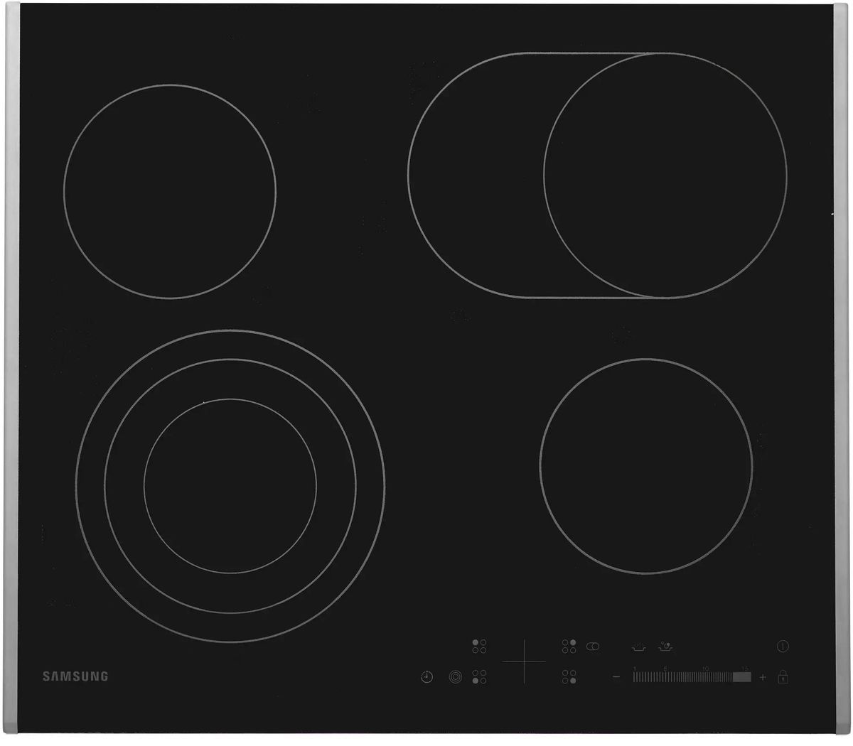 Изображение товара Электрическая варочная панель Samsung NZ64T3536DK/WT 4 конфорки сенсорное управление