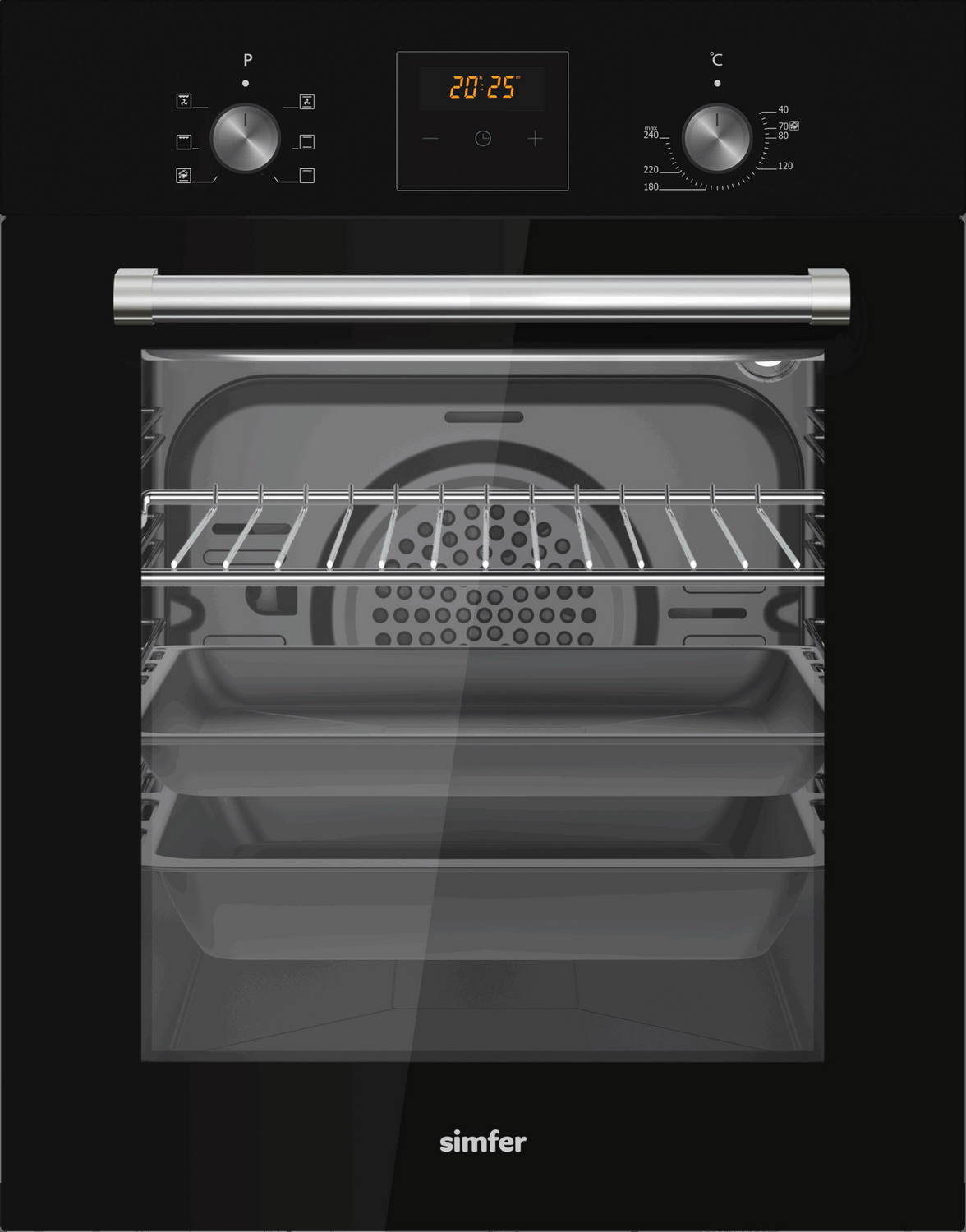 Изображение товара Электрический духовой шкаф Simfer B4ES67023 с 6 режимами и паровой очисткой