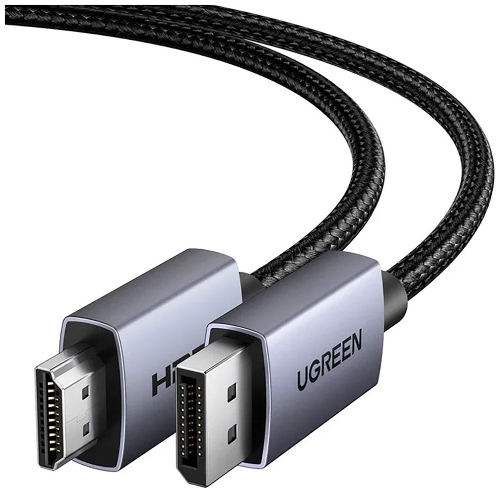 Изображение товара Кабель для ТВ и аудио техники Ugreen DP125, DP m - HDMI m, 2 м (35842) Изображение товара Кабель для ТВ и аудио техники Ugreen DP125, DP m - HDMI m, 2 м (35842)