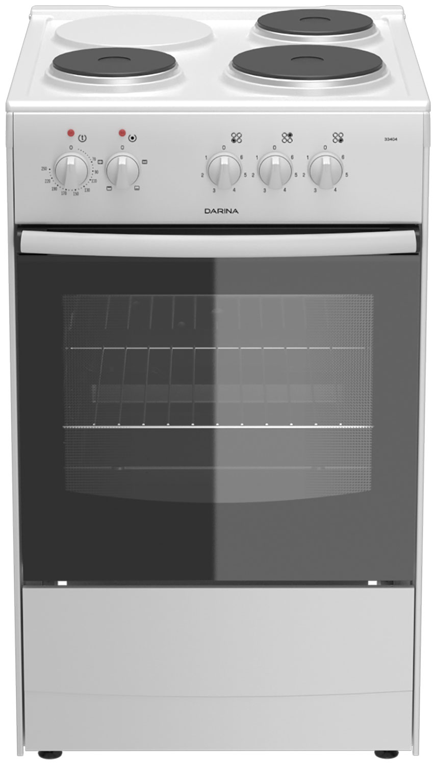Изображение товара Электроплита Darina B 33404W с духовкой 50л и тремя конфорками