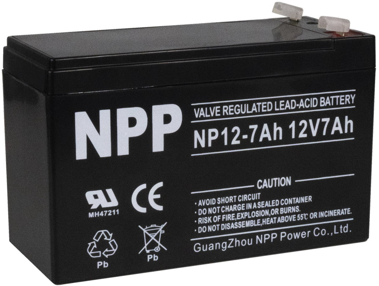 Изображение товара Батарея для ИБП NPP NP12-7 12В7Ач AGM, клеммы F1