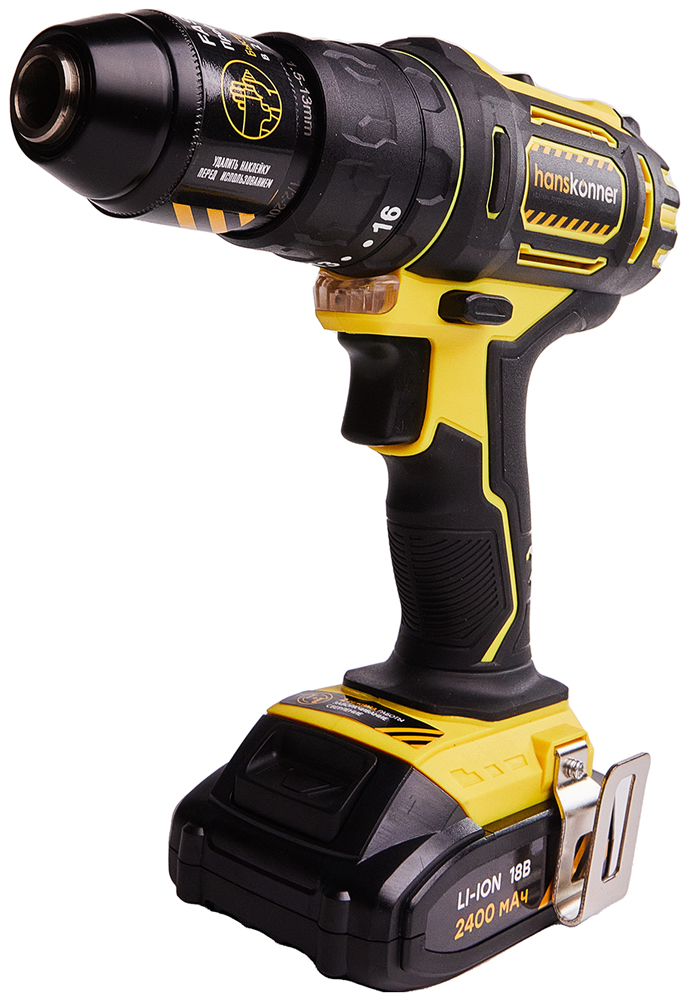 Изображение товара Аккумуляторный шуруповерт Hanskonner HCD1838R