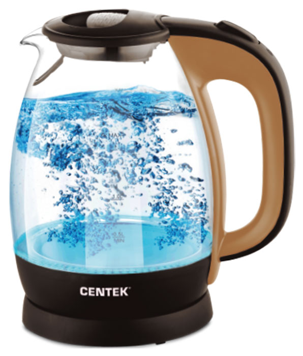 

Чайник электрический Centek CT-0056, Черный/бежевый