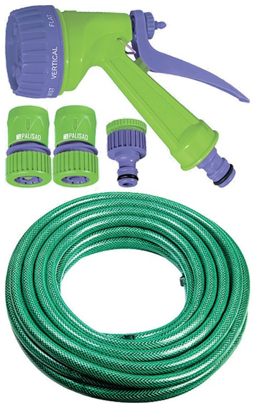Изображение товара Полевой набор для полива Palisad с шлангом 15м и пистолетом 7 режимов