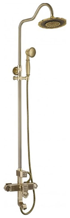 Изображение товара Душевой комплект Zorg A 10150 BR с латунным смесителем под бронзу