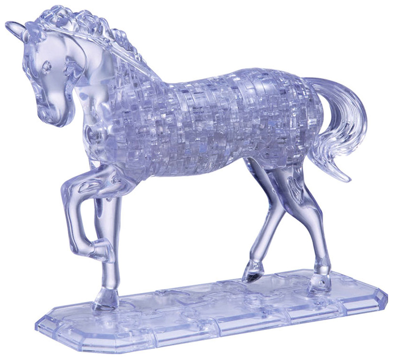 3D головоломка Crystal Puzzle Лошадь 91001 пазлы synergy 3d пазл раскраска космический домик щенят 56 деталей