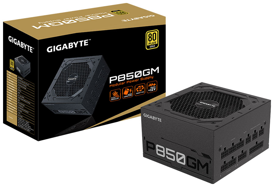 Изображение товара Блок питания Gigabyte ATX2.31 850W GP-P850GM черный
