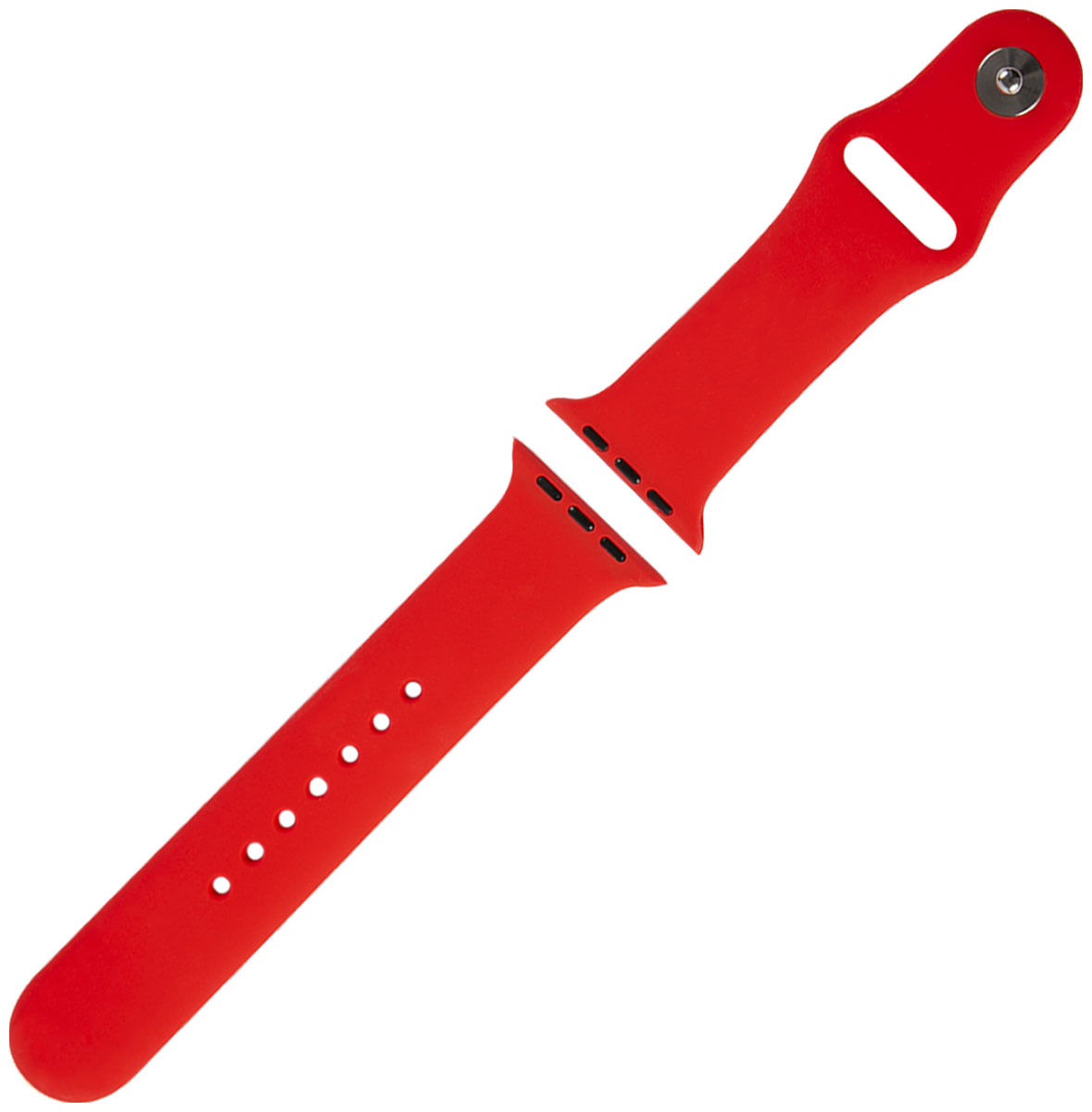Ремешок силиконовый Red Line для Apple Watch – 38/40 mm (S3/S4/S5/SE/S6), красный ремешок силиконовый red line для apple watch – 42 44 mm s3 s4 s5 se s6 синий