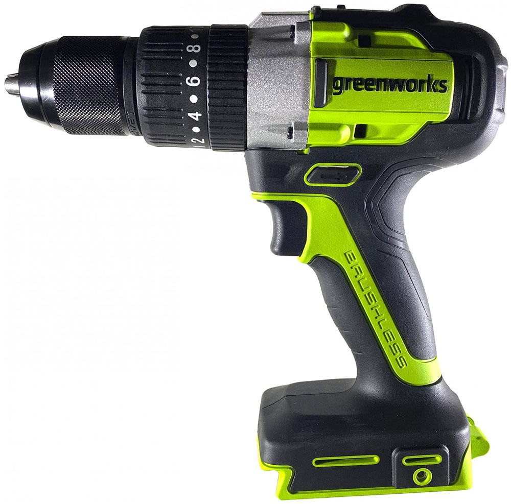 Дрель-шуруповерт ударная аккумуляторная Greenworks GD24DD60, 24V