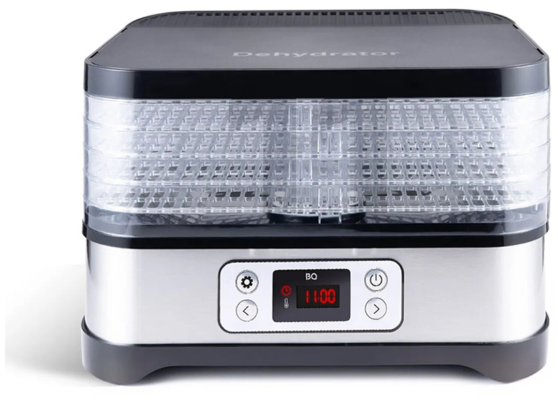 Изображение товара Сушилка для овощей и фруктов BQ FD1001 Черная-стальная