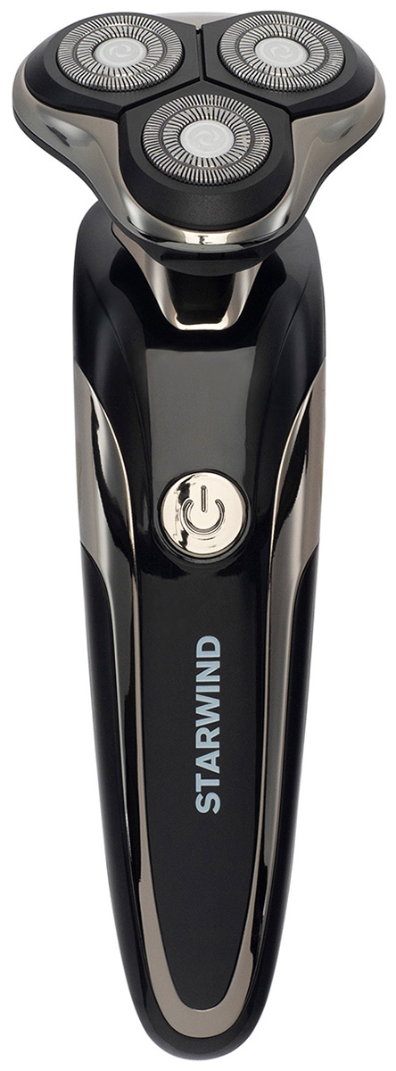 Изображение товара Электробритва Starwind SSH 4040 черный роторная влажное сухое бритье