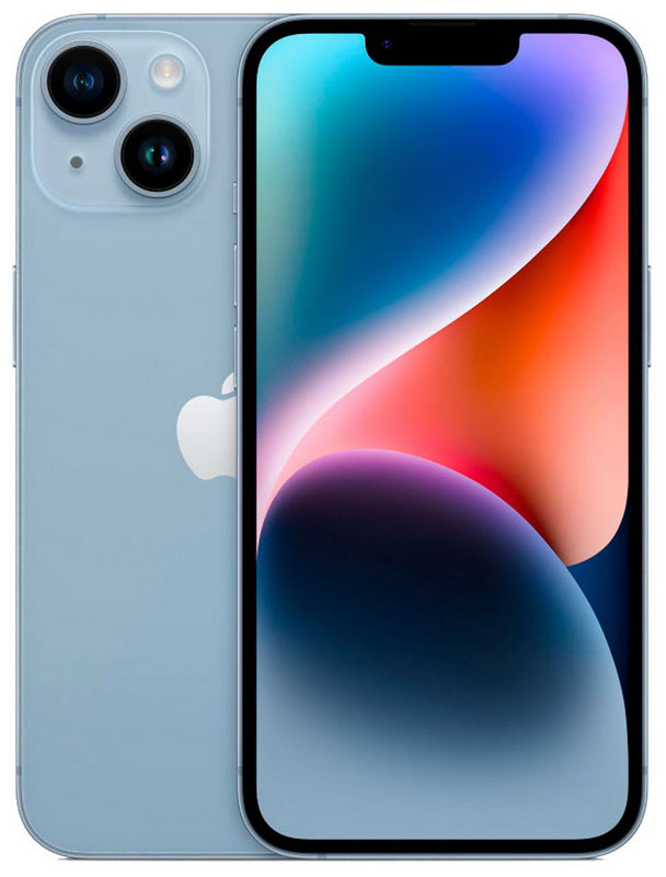 Смартфон Apple iPhone 14 128Gb голубой A2881 контейнер sim iphone 3g 3gs черный