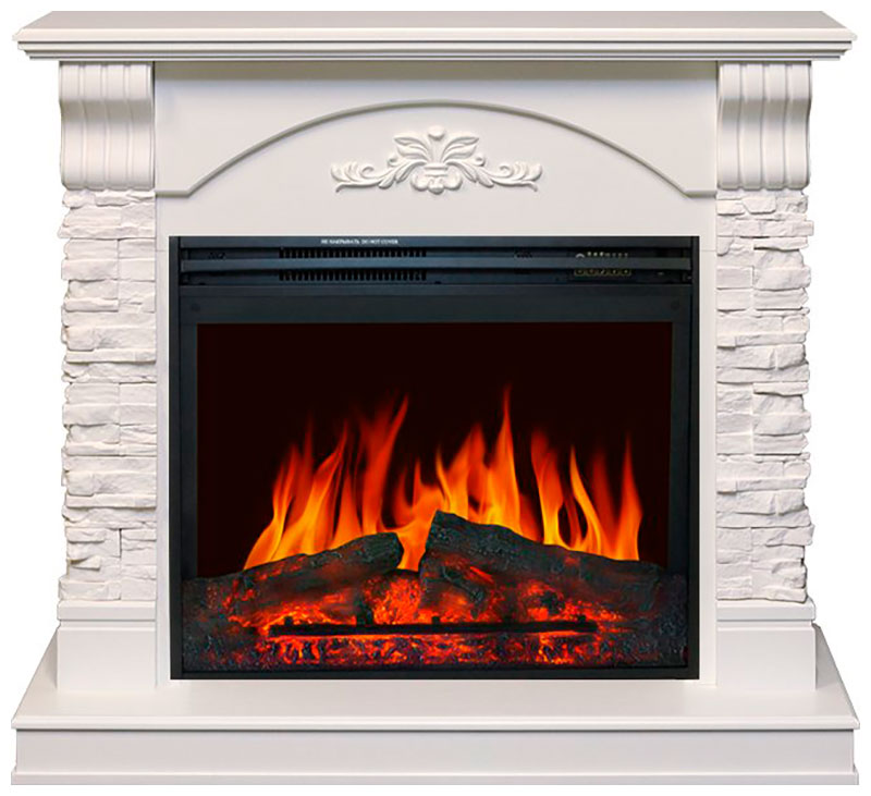 Изображение товара Каминокомплект Royal Flame Prague с электрокамином Dioramic 25 FX белый бежевый
