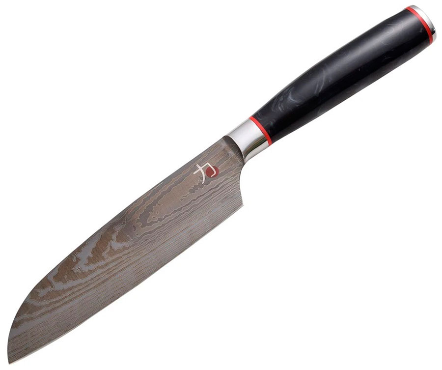 Нож Bergner 12.5 CM BGMP-4129-MBK нож atmosphere lazuro 17 5см сантоку нерж сталь пластик тпр