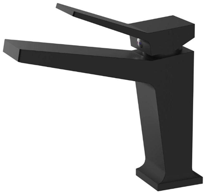 Изображение товара Смеситель для раковины Haiba HB818-7 черный латунь керамический картридж