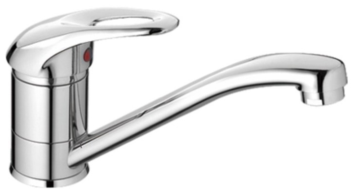 Изображение товара Смеситель для кухни Haiba HB03 хром с поворотным изливом и керамическим картриджем