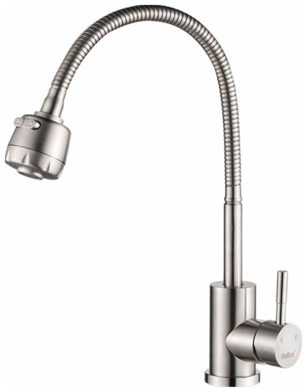 

Кухонный смеситель Haiba HB73304 сталь, Нержавеющая сталь