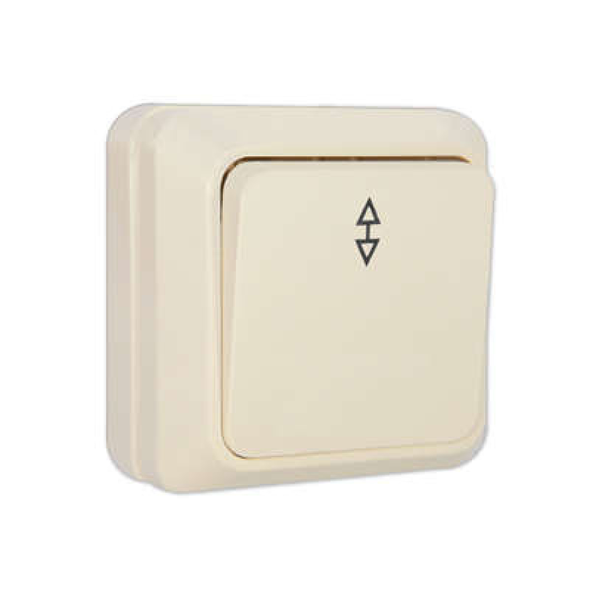 Изображение товара Выключатель проходной одноклавишный Олимп IP20 универсальный 10А для открытой установки