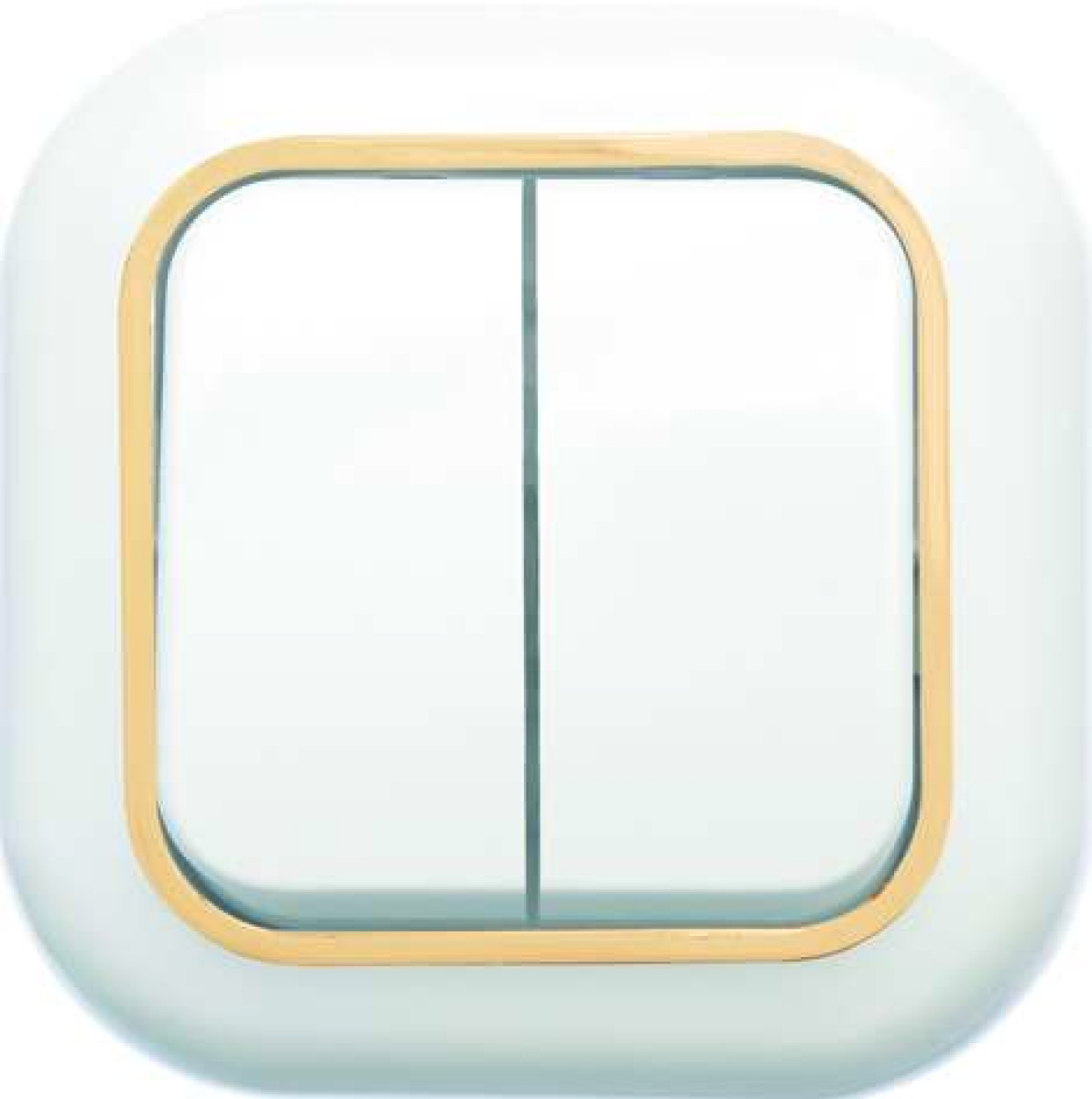 Изображение товара Выключатель 2-клавишный IP20 Кунцево-Электро Валентина 6А