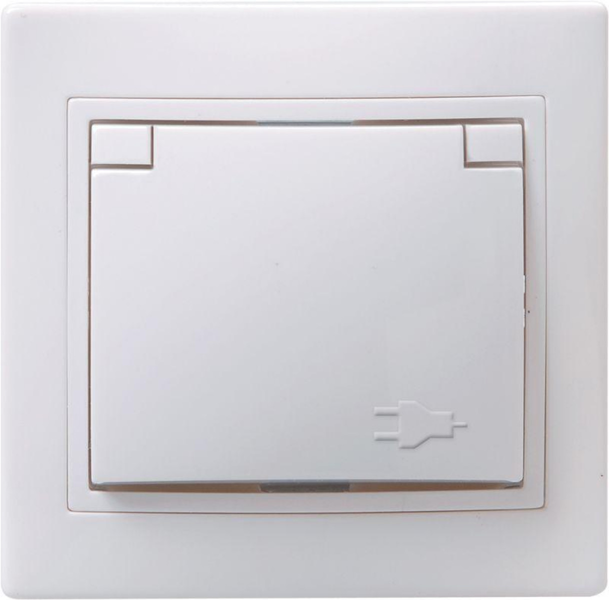 Изображение товара Розетка IEK с заземлением и шторками, IP20, 16А, белая